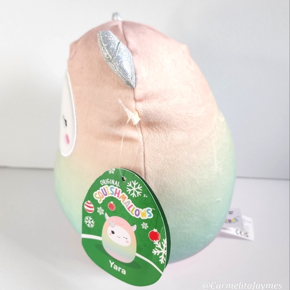 🎄 YARA 🐾 Rainbow Yeti w ❄️ Christmas 2022 Original Squishmallow ☆ NWT ☆ - Picture 3 of 8